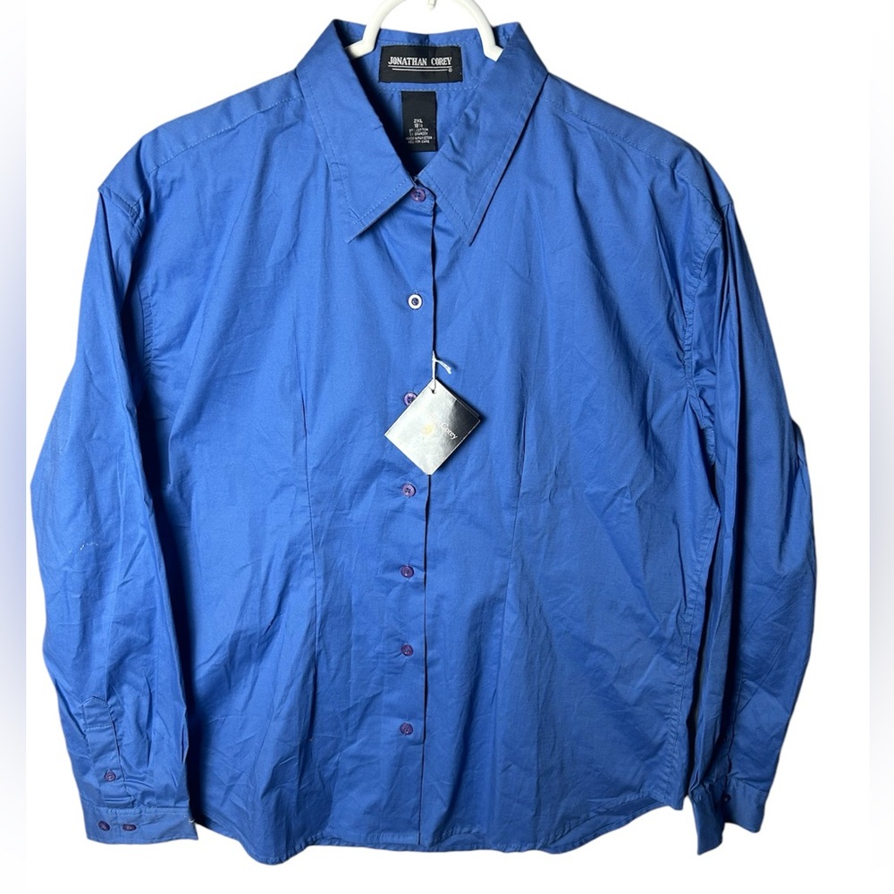Jonathan Corey‎ NWT Women’s Size 2XL Button Down Long Sleeve Shirt